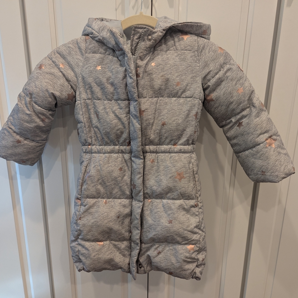 GAP Gray Hooded Jacket with Star Design